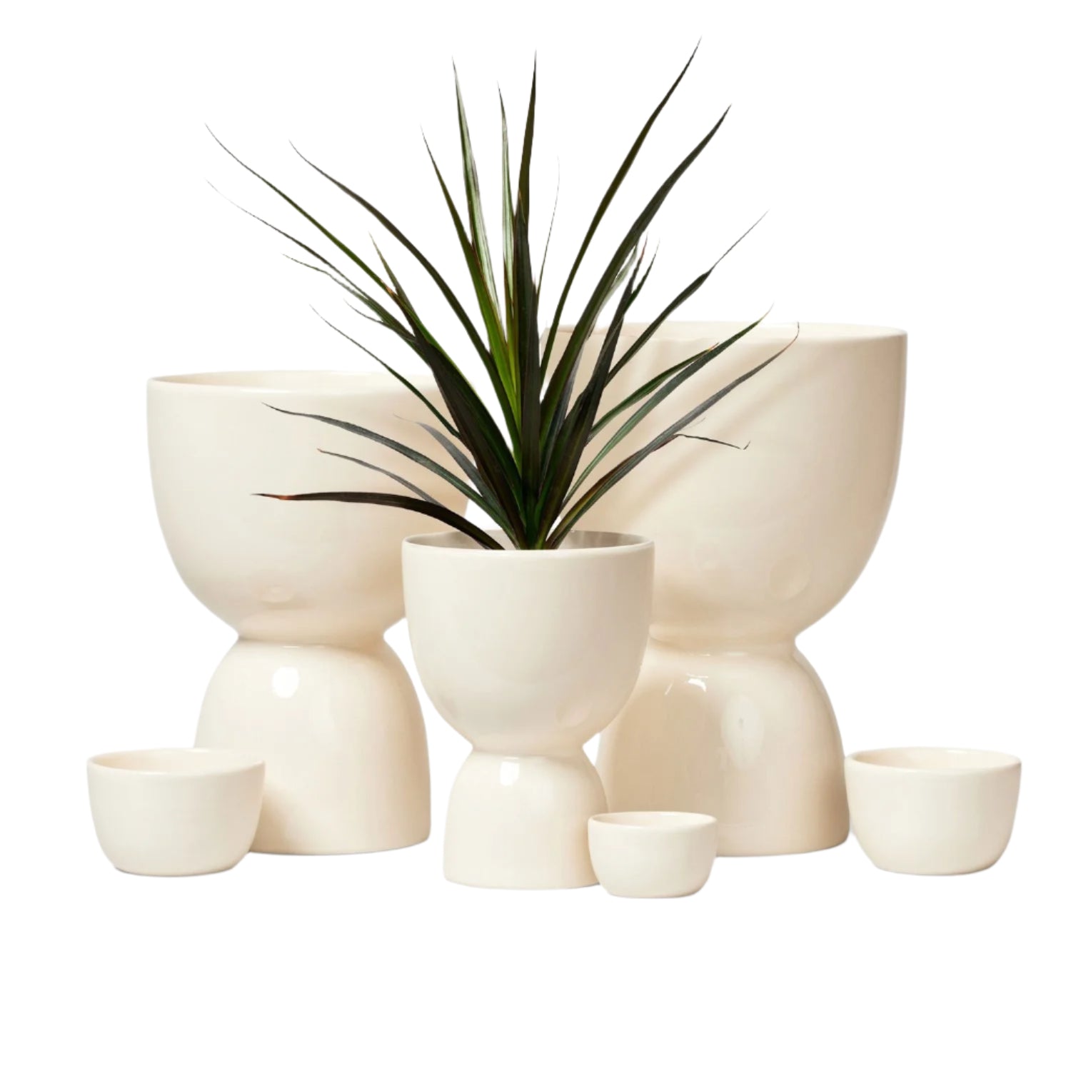Stoneware Stacked Planter Small