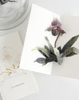 Lady Slipper Orchid Pop-Up Card