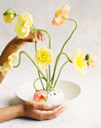 Ceramic Flower Frog Bowl Vase